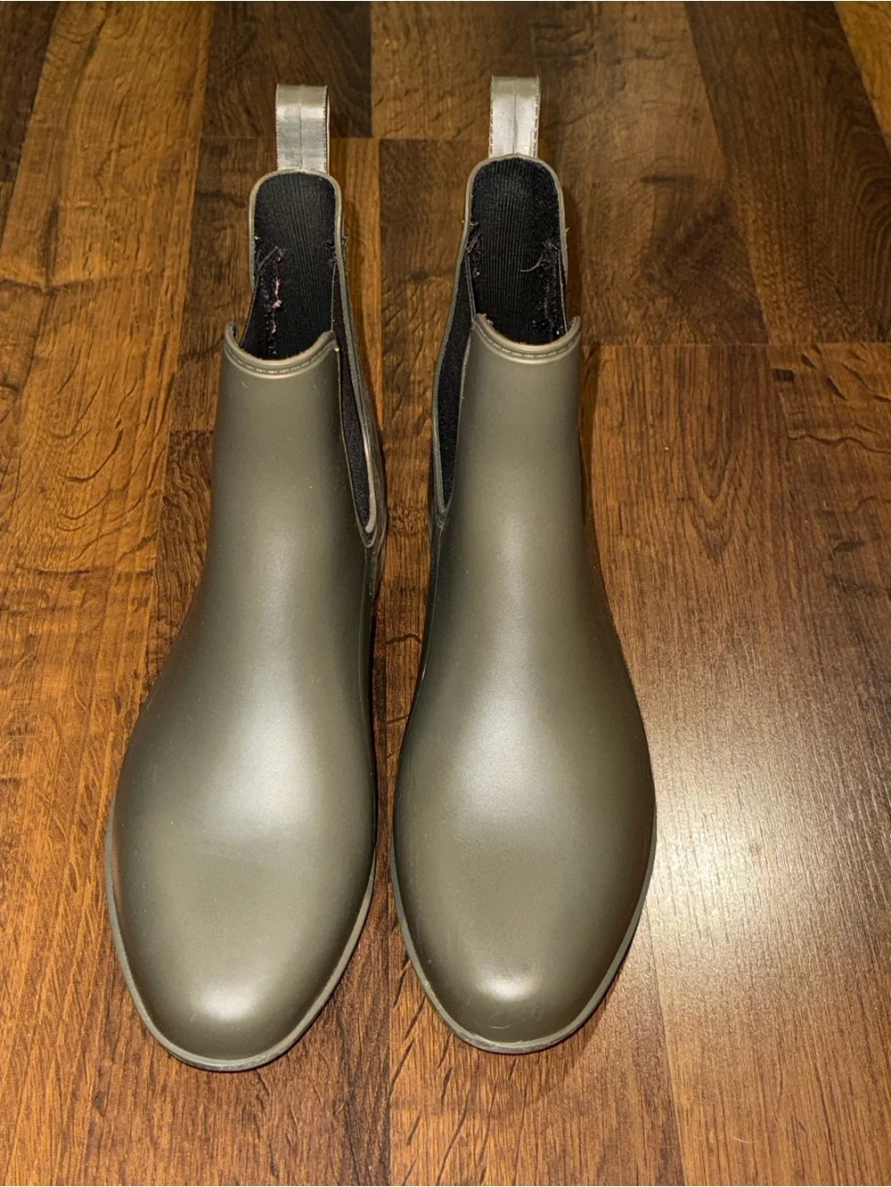 Olive Green Chelsea Rain Boots